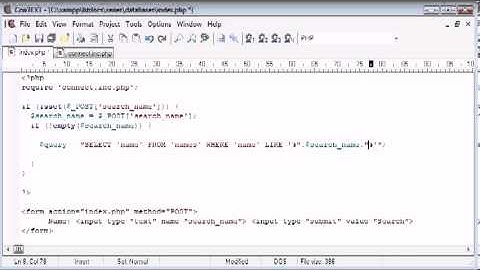 Beginner PHP Tutorial   132   LIKE With a Search Engine Example Part 3   YouTube