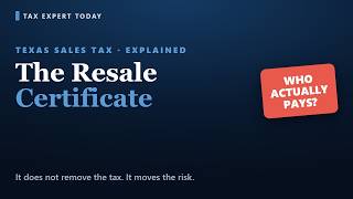 Texas Resale Certificate: Who Actually Pays