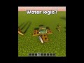 Minecraft Water Logic!☠️ #minecraft #shorts