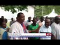 Ejisu By-election: Lawyer Kwasi Nyantakyi storms the polling center with massive supporters.