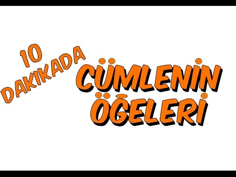 10dkda CÜMLENİN ÖĞELERİ