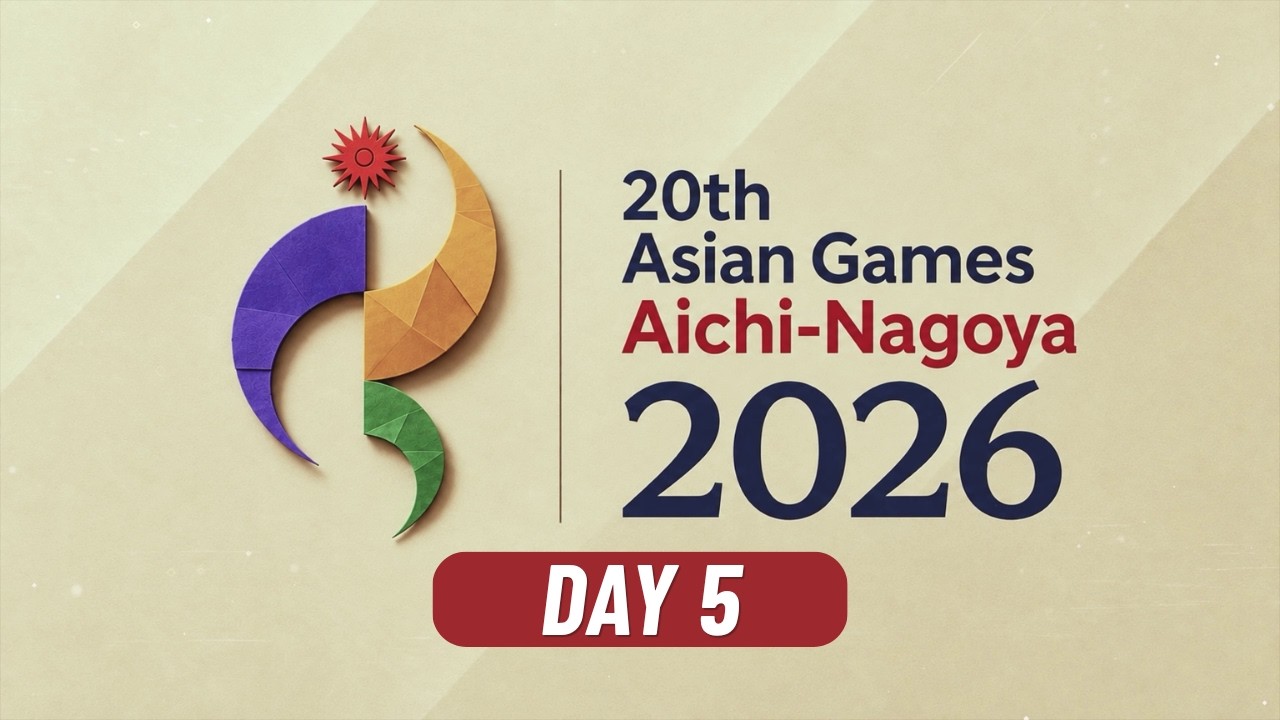 LIVE - Day 5 - 20th Asian Games Aichi-Nagoya 2026 | Doordarshan Sports