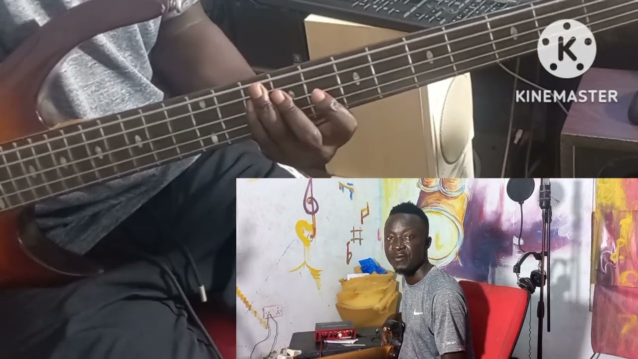 Akwantifi wuo or mother from nana ampadu  this is bass guitar lessons from k.obeng fantastic 👏