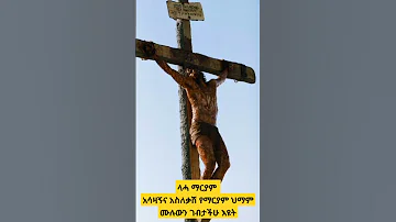 Shorts ላሓ ማርያም የእመቤታችን አሳዛኝ ታሪክ የመስቀሉ ህማም በእናት አንደበት ከድርሳነ መድኃኔዓለም 