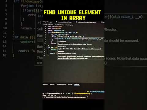 find unique element