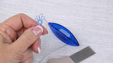 How to use the Clover Picot Comb with a Tatting Shuttle