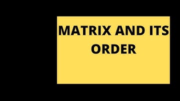 what is matrix|| order of matrix|| jest pst test preparation.