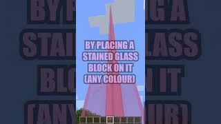 How To Get a Colorful Beacon Beam in Minecraft #shorts