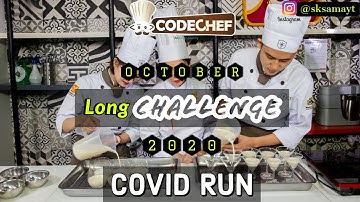 Covid Run : CodeChef October Long Challenge 2020 | Hindi Video Editorial | Subscribe