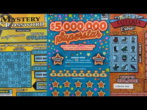 5 000 000 Superstar Mystery Crossword Loteria Extra 