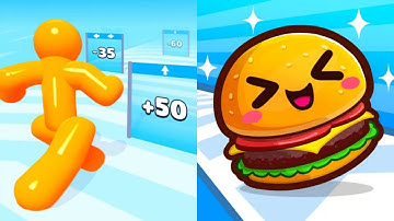 Tall Man Run VS Food Run Max Levels Walkthrough Android, iOS Update Gameplay P146