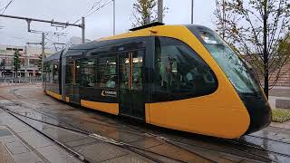 宇都宮ライトレールHU300形 宇都宮駅東口停留場発車 Utsunomiya Light Rail HU300 series Tramcar