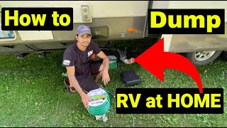 How to Dump RV tanks at home with a Macerator pump  Why Not RV: Ep 25