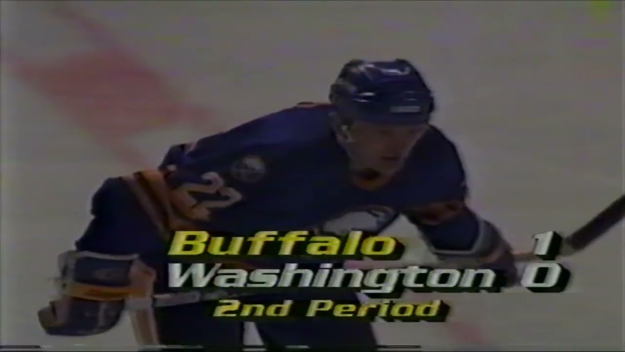 Lindy Ruff 2 Goals vs Capitals March 2, 1985