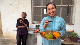 The old man made a lot of trouble to get a car of Beibei pumpkins which were recognized by the fra