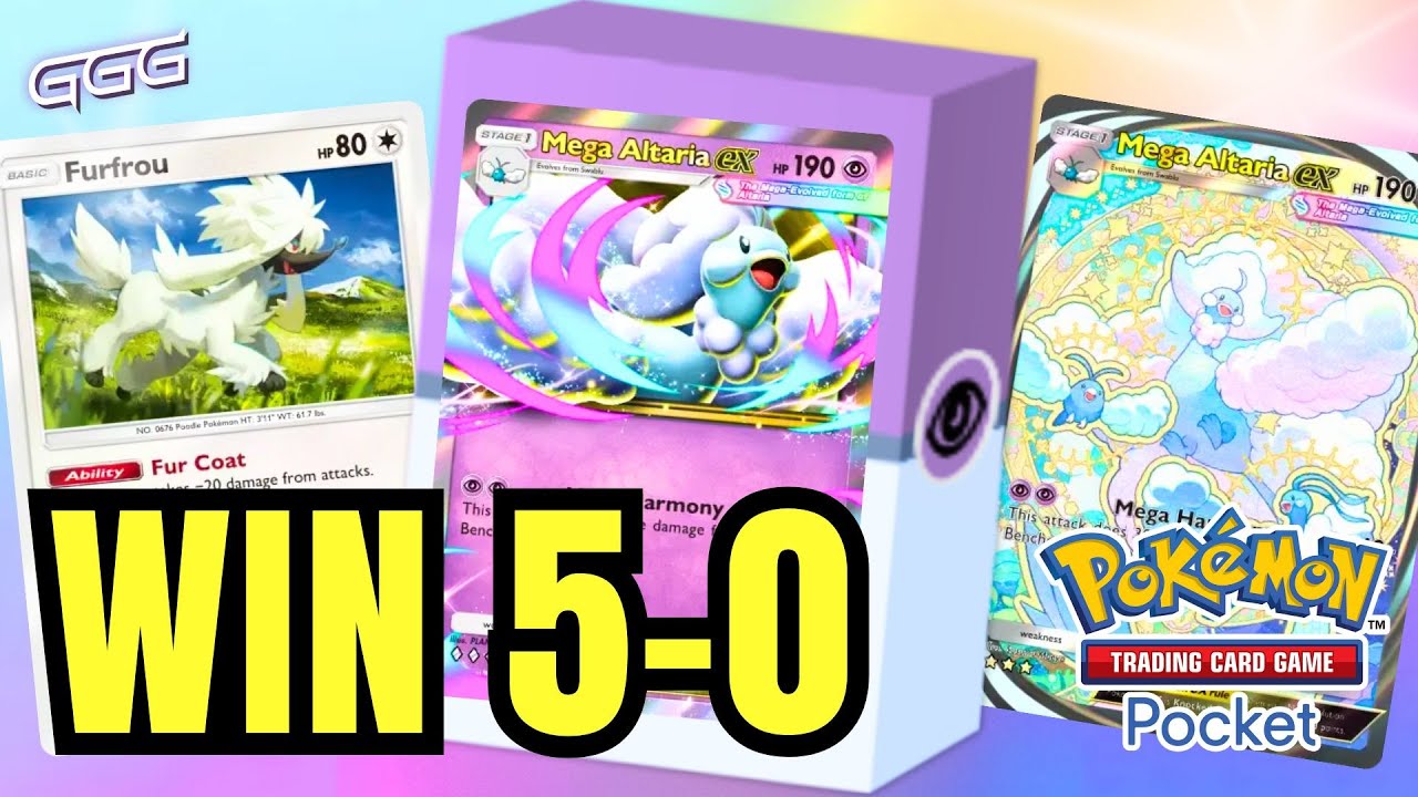 5-0 Mega Altaria ex Best Deck | Pokémon TCG Pocket | No Commentary