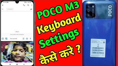 Poco M3 keyboard settings// How to add photo keyboard Background in Poco M3//Poco M3 keyboard tip
