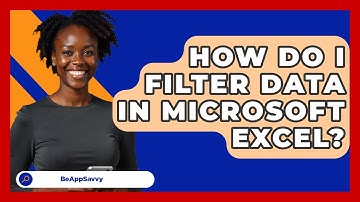How Do I Filter Data In Microsoft Excel? - Be App Savvy