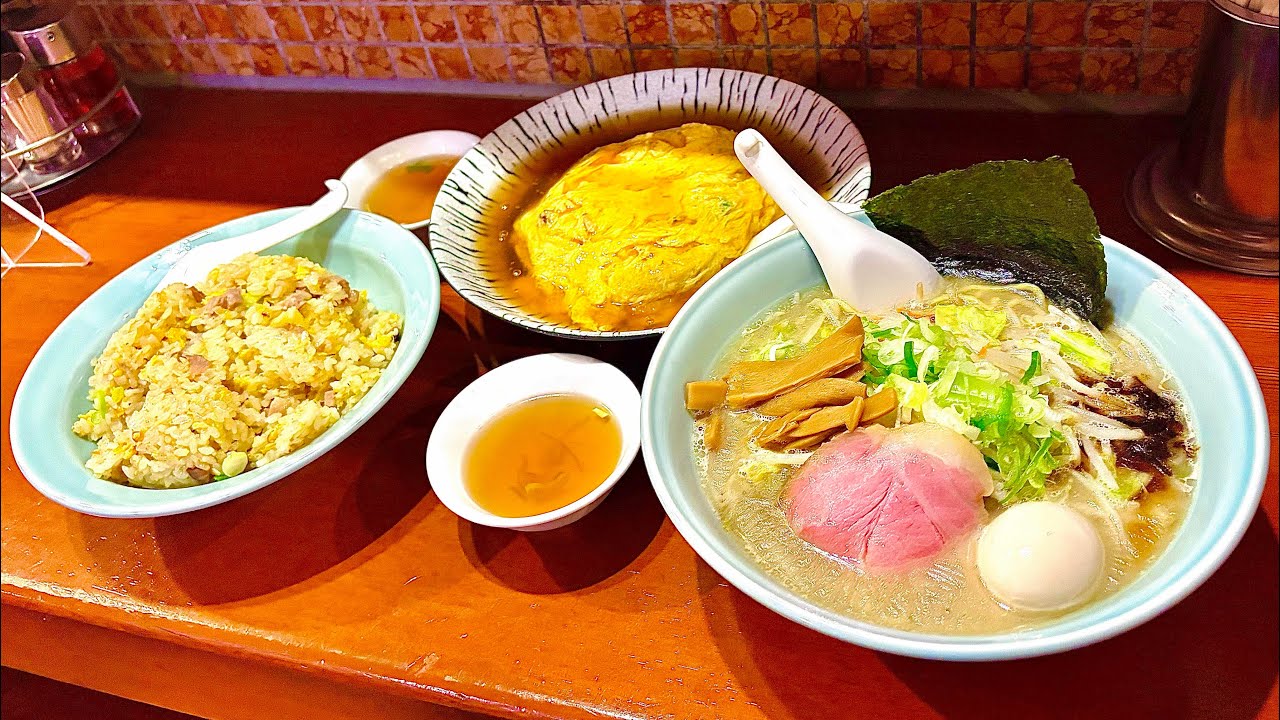【岐阜デカ盛り】特製豚骨全部のせ大盛・チャーハン大盛・天津飯大盛/特製味噌ラーメン21番【岐阜県各務原市鵜沼宝積寺町】