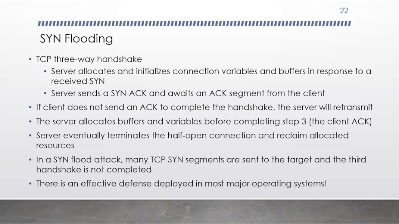 Denial of Service Attacks Part 2 - YouTube