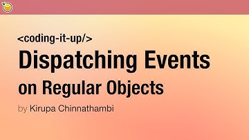 Dispatching Events on Regular JS Objects