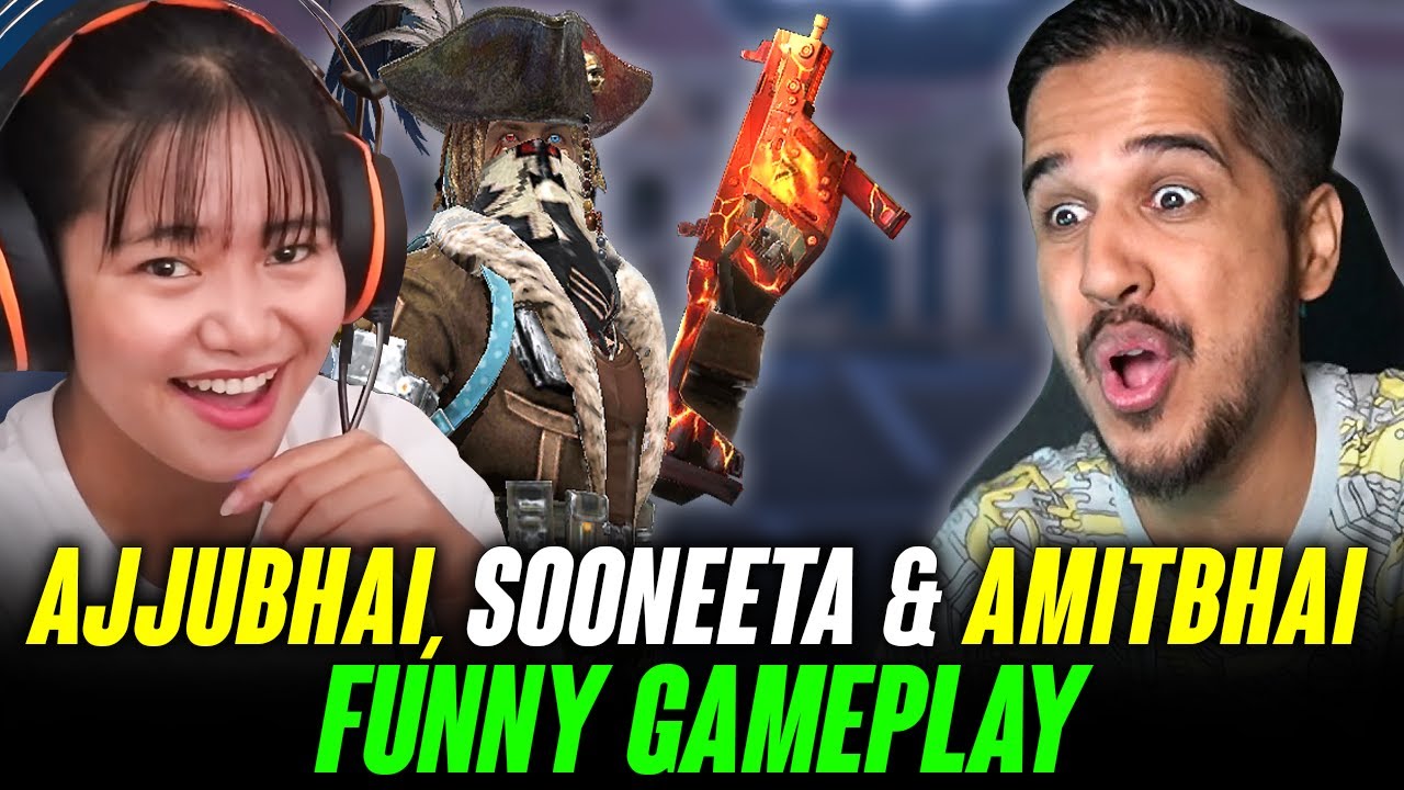 AJJUBHAI FUNNY 😍 GAMEPLAY WITH @Sooneeta AND @DesiGamers_ - FREE FIRE ...