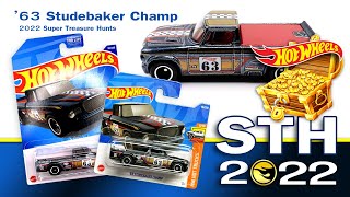 Hot Wheels 2022 Super Treasure Hunt 63 Studebaker Champ