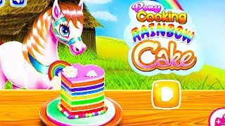 Pony Cooking Rainbow Cake Baking Games for Girls | Best Food Shop Games screenshot 3
