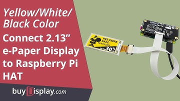 Yellow 2.13" inch e-Paper Display w/Raspberry Pi HAT,e-Ink 212x104 IoT