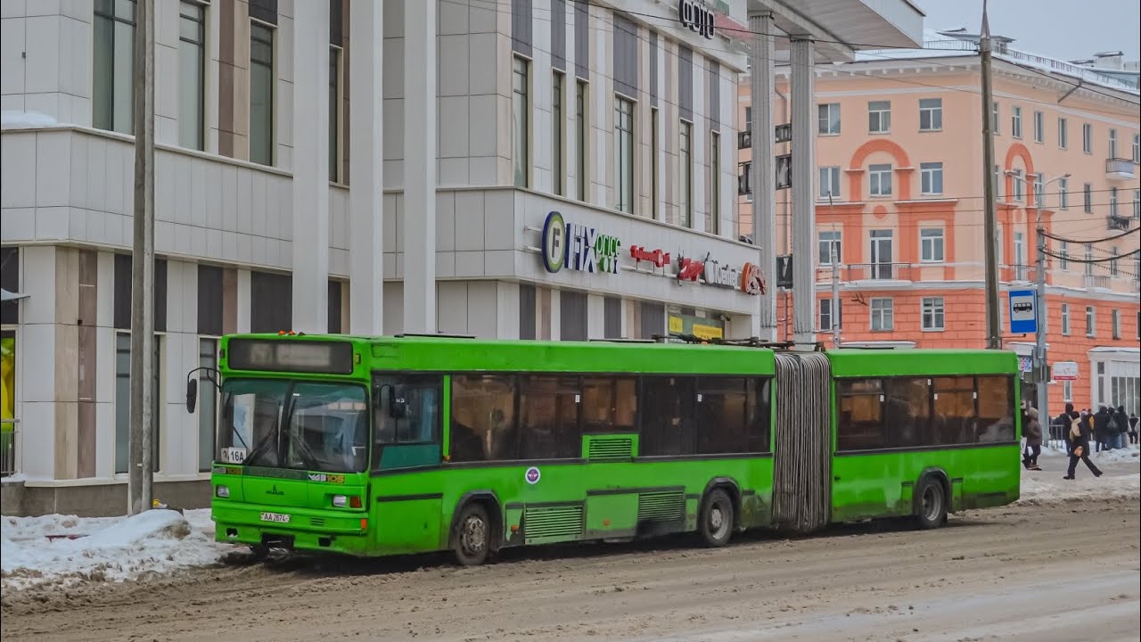 ПОЕЗДКА в автобусе МАЗ-105.060 (ГОС.№АА 2674-3) маршрут №16а