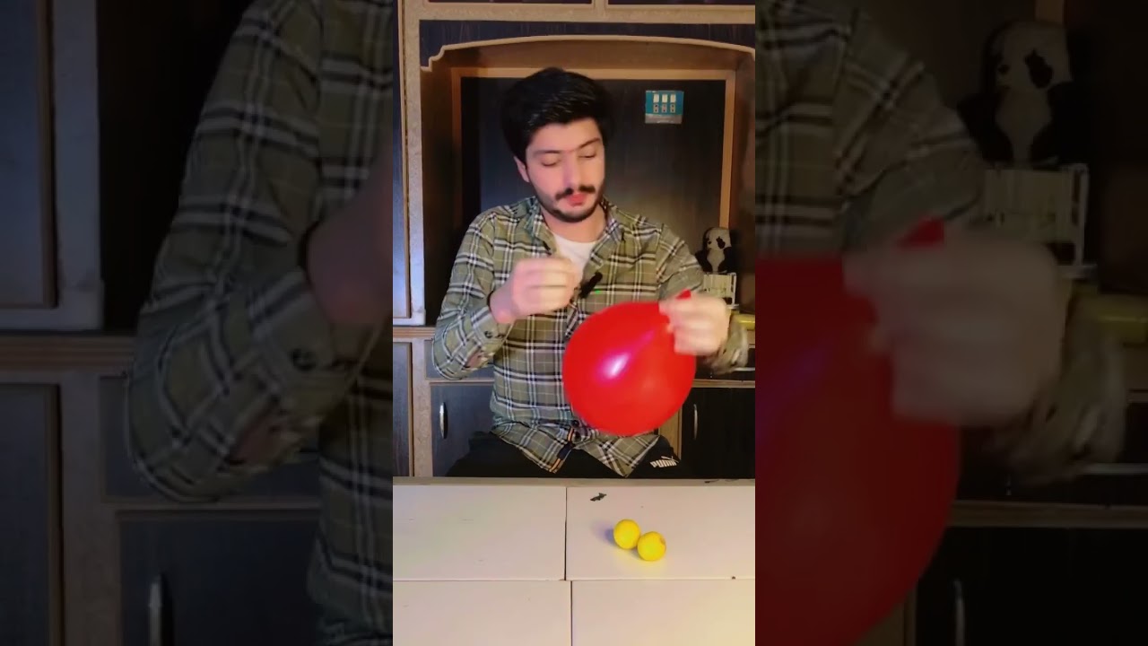 Balloon pop with lemon!! 😱😬 