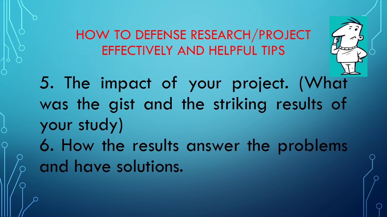 research topic defense