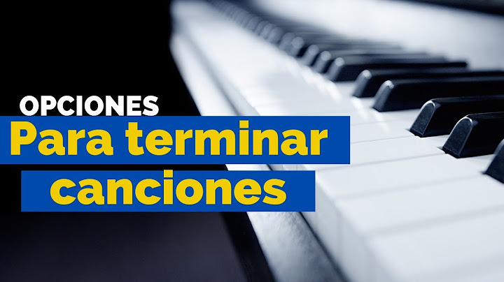 ✨Opciones para terminar canciones.🎹