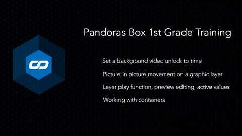 Pandoras Box 1st Grade Tutorial Part 4