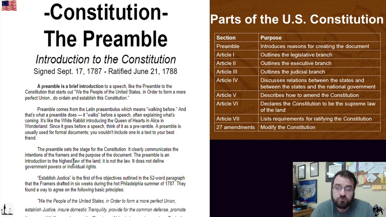 Unit 4 P10 The Preamble - YouTube