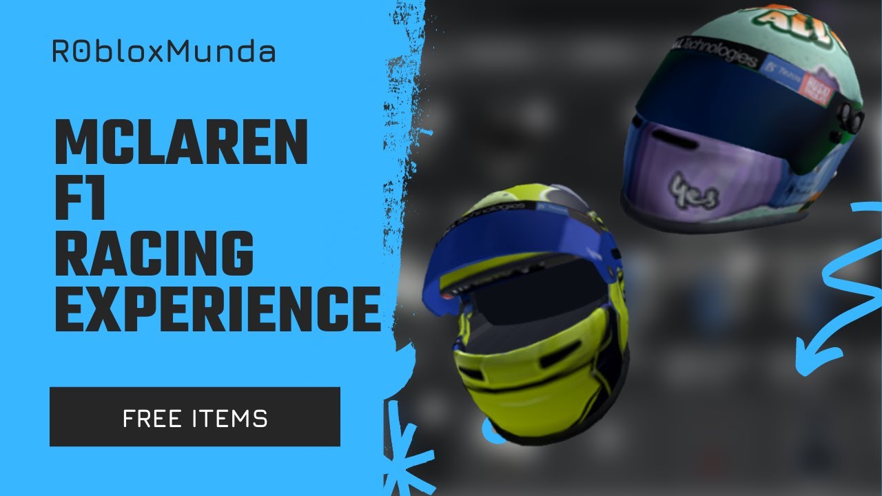 Roblox Free Avatar Item McLaren F1 Racing Experience YouTube