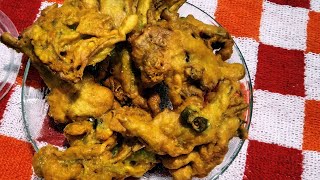 Crispy Pumpkin Flower Pakora in Bengali Style | Kumro Fuler Bora | Snacks Recipes