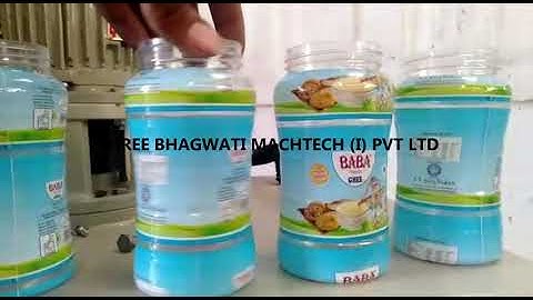 Empty Ghee Jar Electric Shrink Sleeve Tunnel