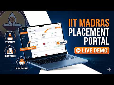 placement portal application demo of IIT Madras