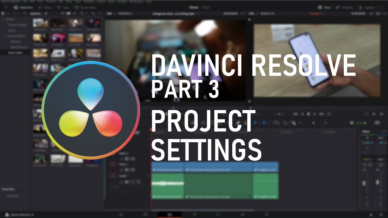 DaVinci Resolve Beginners 3 - Project Settings - YouTube