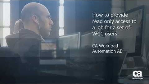 CA Workload Automation AE: EEM Policy for Read-Only Access on Jobs for Application Groups