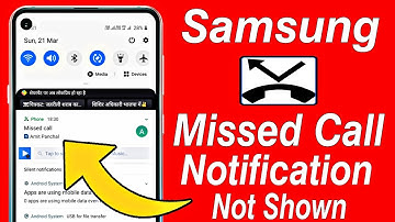 Samsung missed call notification not showing || missed call notification not showing