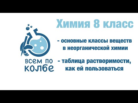 Химия 8 класс. Классы веществ в химии. Таблица растворимости.