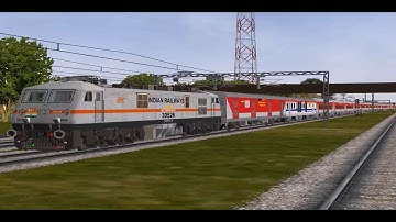All Major Indian Railways Rajdhani Express Compilation Video In IR-MSTS | 100th Upload Special