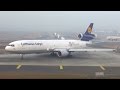 Lufthansa cargo md11 departure from mumbai