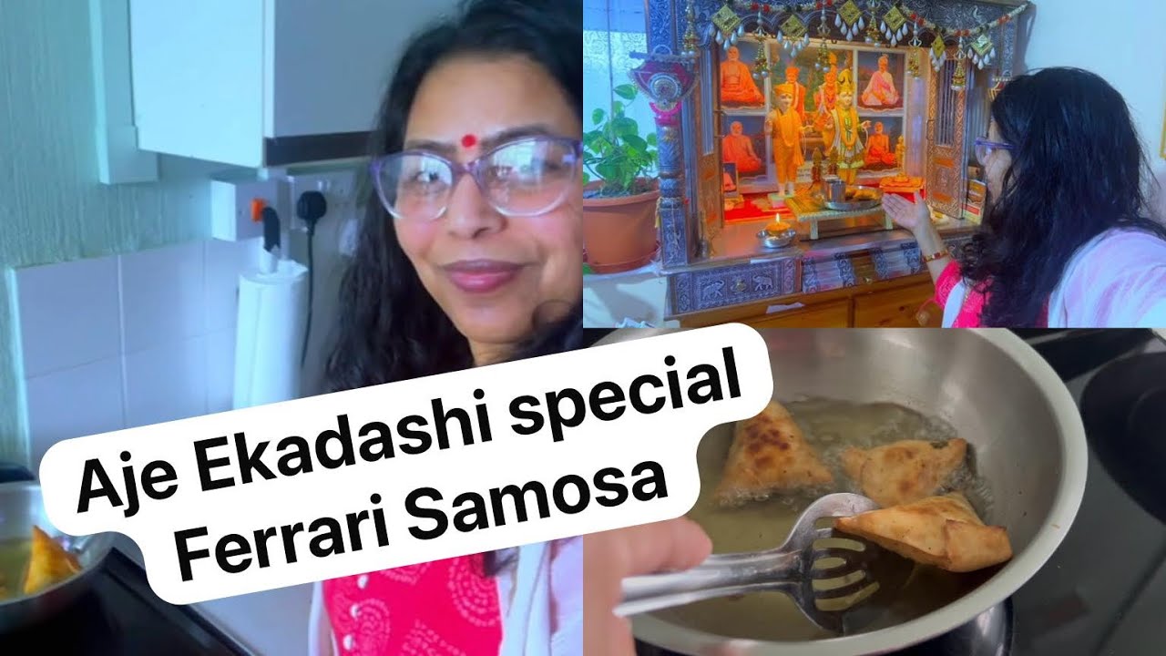 વ્લોગ માટે ખાસ બનાવ્યા છે ફરાળી સમોસા, તમે પણ આવો જમવા!