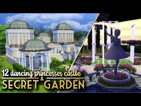 Tørke markør nylon Barbie 12 dancing princesses castle & the SECRET GARDEN | Cinematic Tour |  The Sims 4 | No CC - YouTube