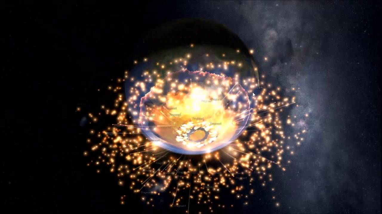 Universe Sandbox 2- Crashing moon into earth (FILLER UPLOAD) - YouTube