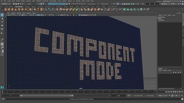 Learning Maya  Intro to Component Mode