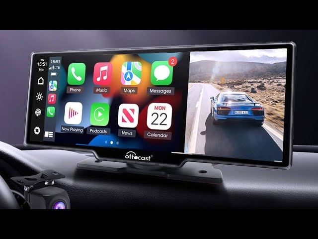 Ottocast Apple CarPlay & Android Auto Car Display Screen 10.2 inch